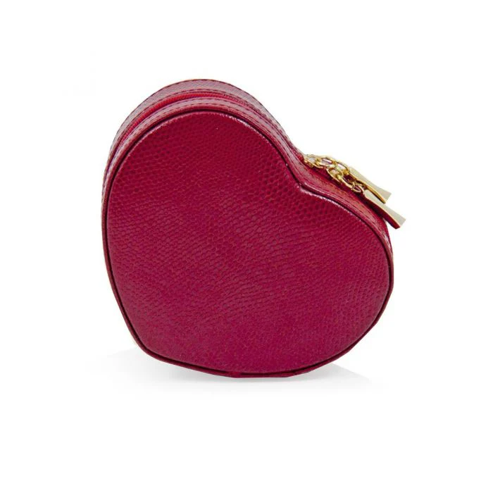 Amore Leather Small Heart Shaped Jewelry Box - Image 2