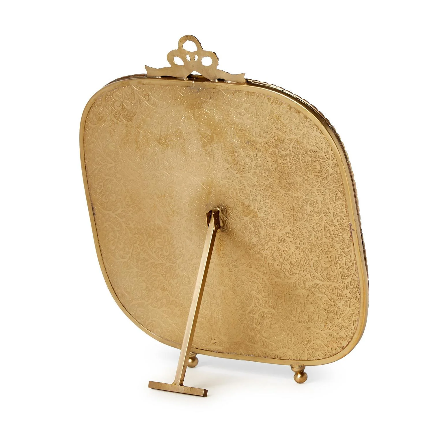 Antique Gold Finish Vanity Table Mirror - Image 2