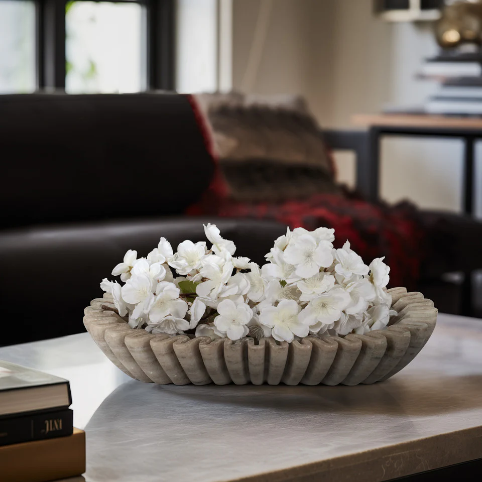 Arkin Wavy Marble Bowl - Image 3