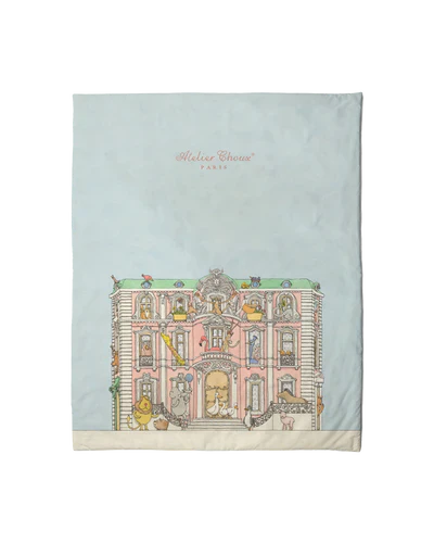 Atelier Choux Reversible Quilt Monceau Mansion/ Carousel pink - Image 3
