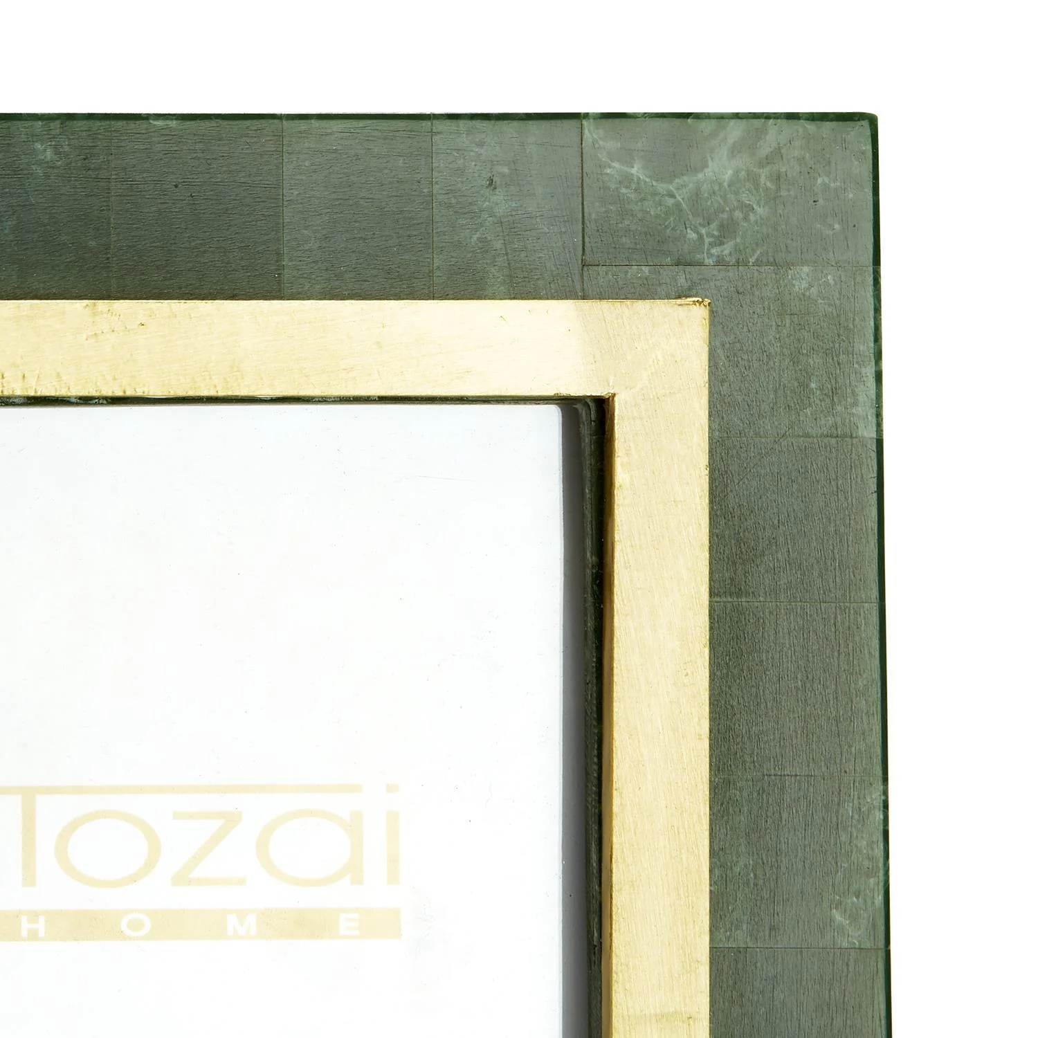Set of 2 Aventurine Green and Gold Photo Frame - Image 5