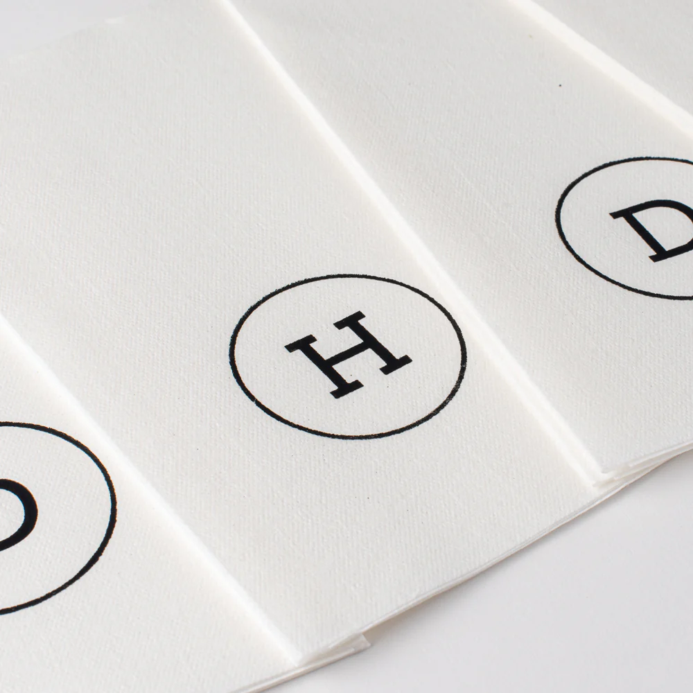 Black Circle Airlaid Napkins - Image 3