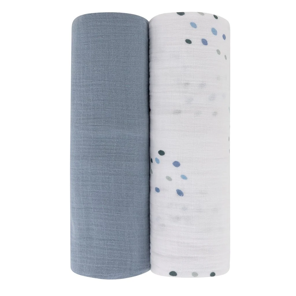 Blue Dots Swaddle Set - Image 2