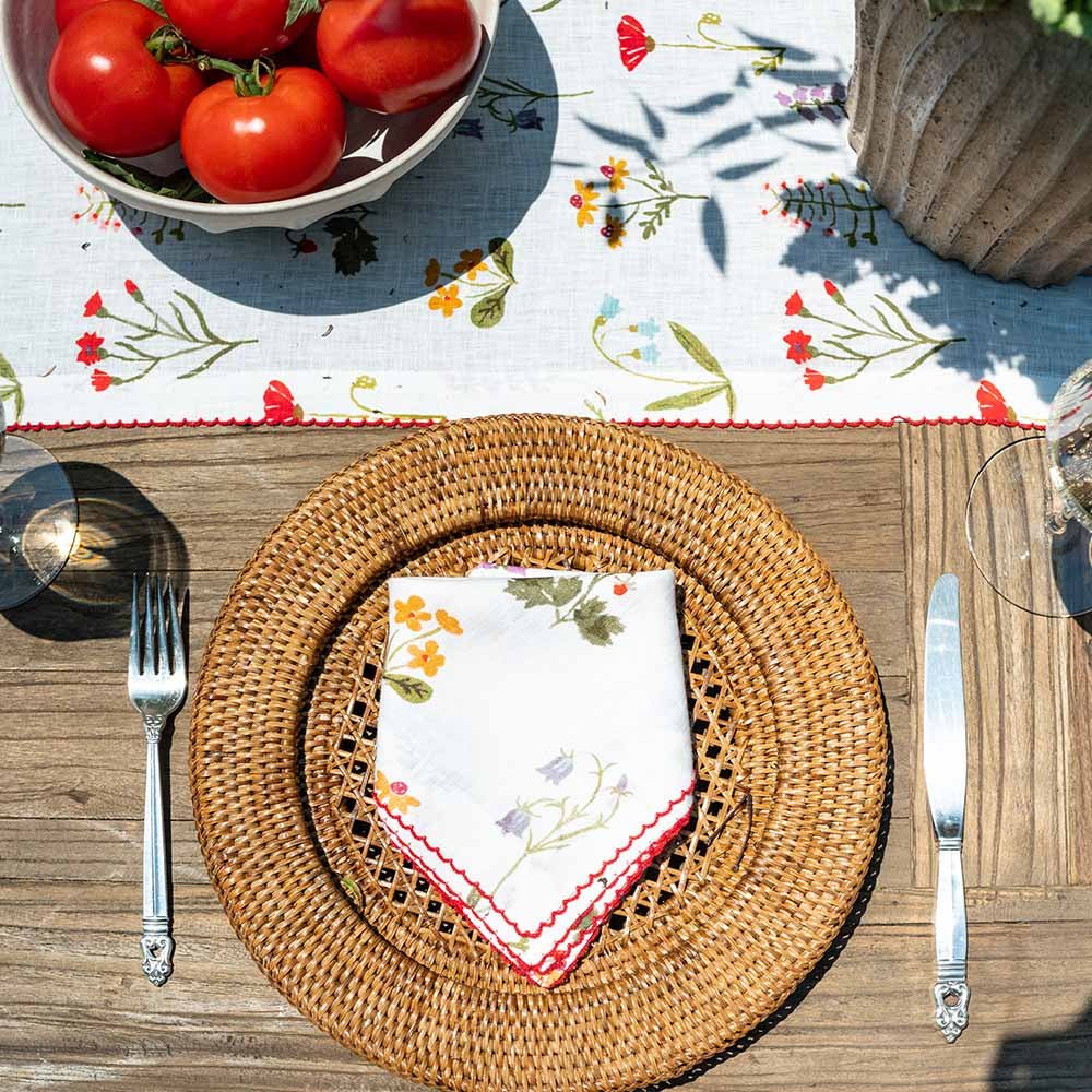 Botanical Garden Linen Napkin - Set of 4 - Image 3