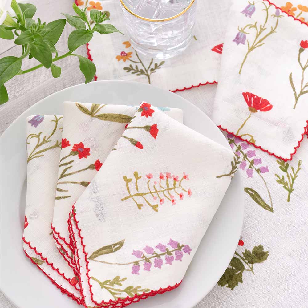 Botanical Garden Linen Napkin - Set of 4 - Image 4