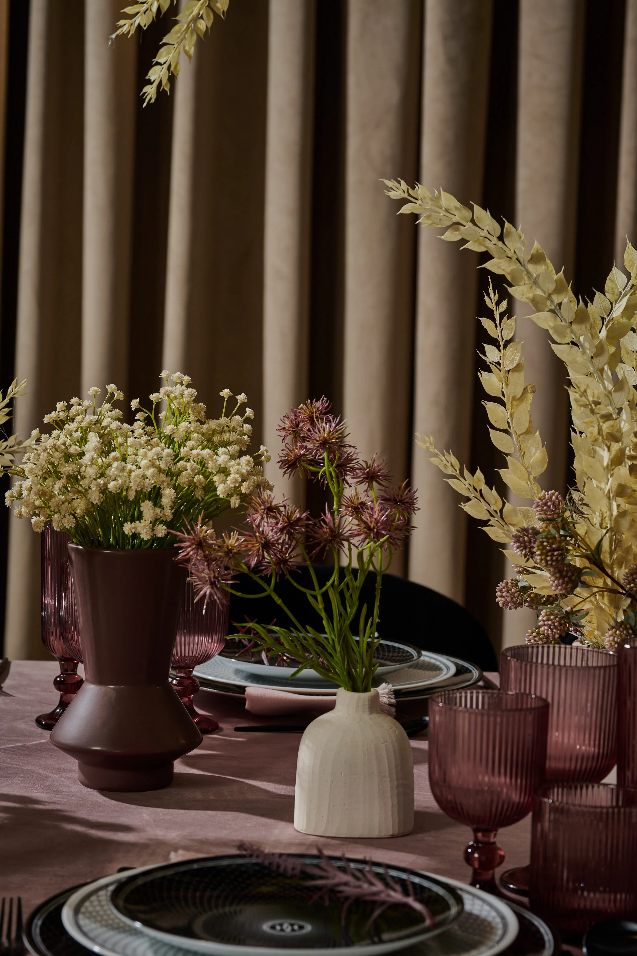 Brown Stoneware Vase - Image 3