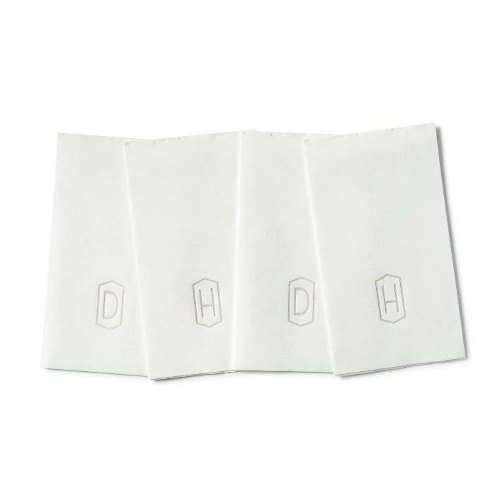 Caspari Taupe Quad Airlaid Napkins 14 Pack