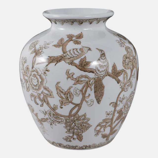 Chinoiserie Bird & Vines Vase - Image 2