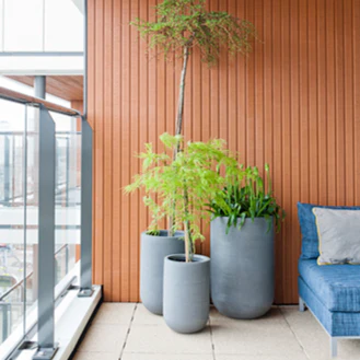 Cody Horizontal Ridged Planter - High - Image 2