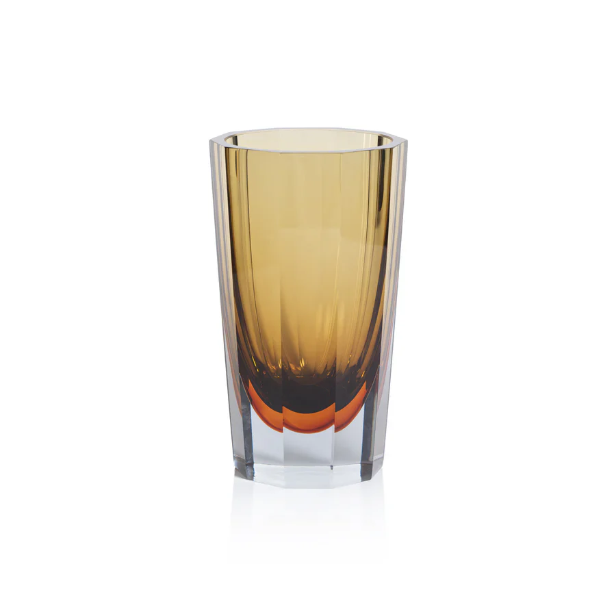 Corvatsch Amber and Smoke Tonal Vase - Image 2