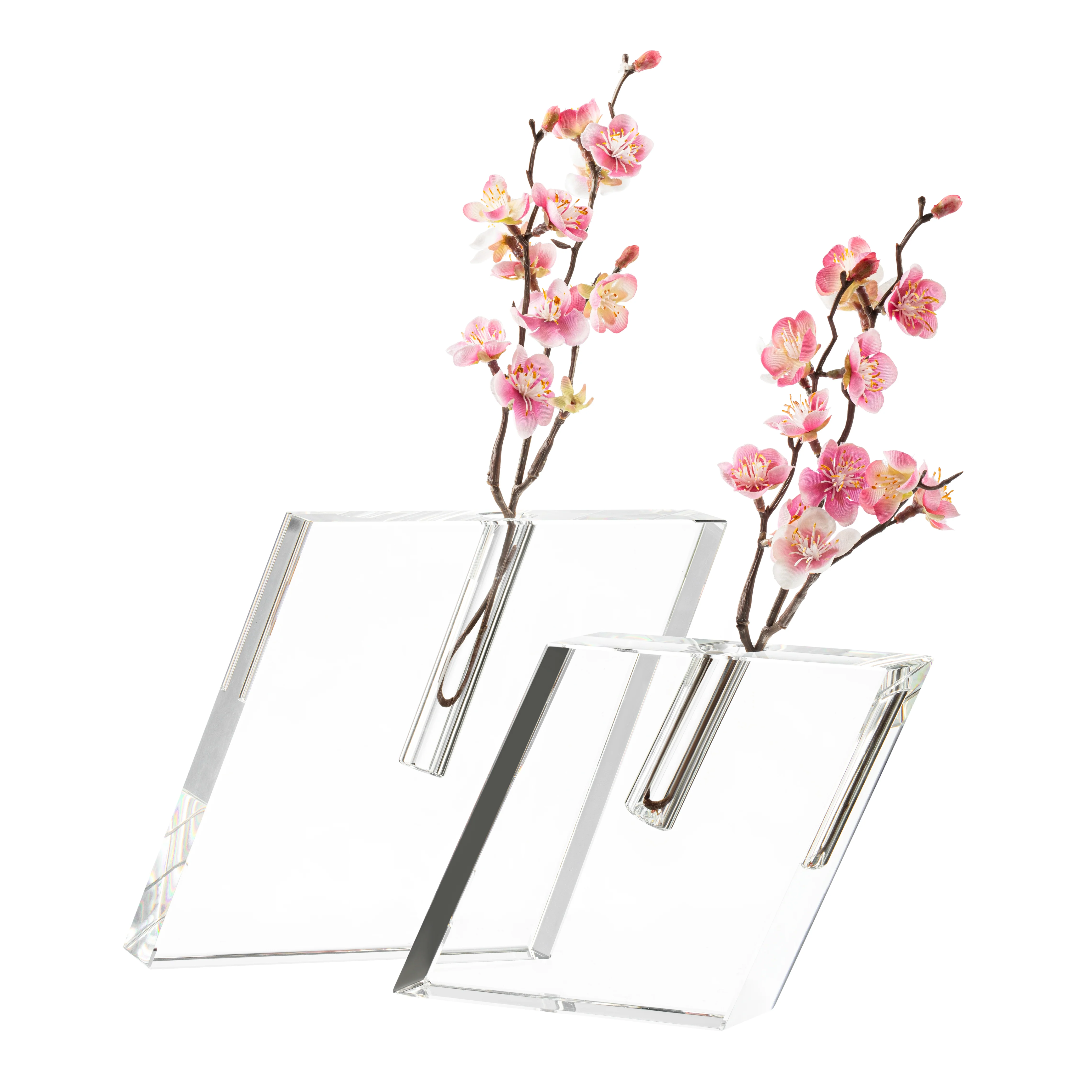 Crystal Angled Square Vase - Image 3