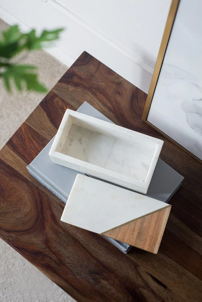 Decorative Marble Boxes - Set of 2 - Image 2