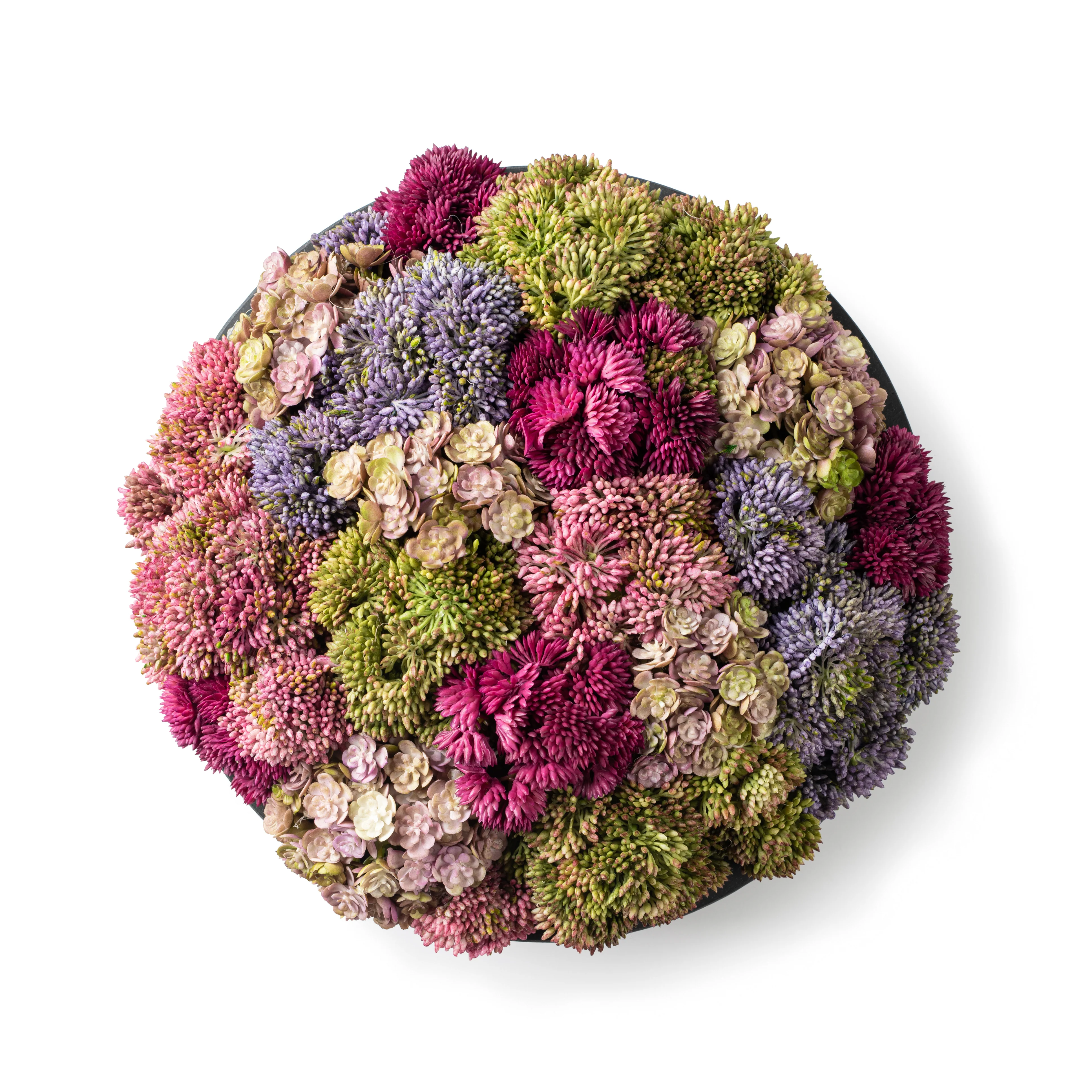 DH Floral Black Round Pot - Image 2