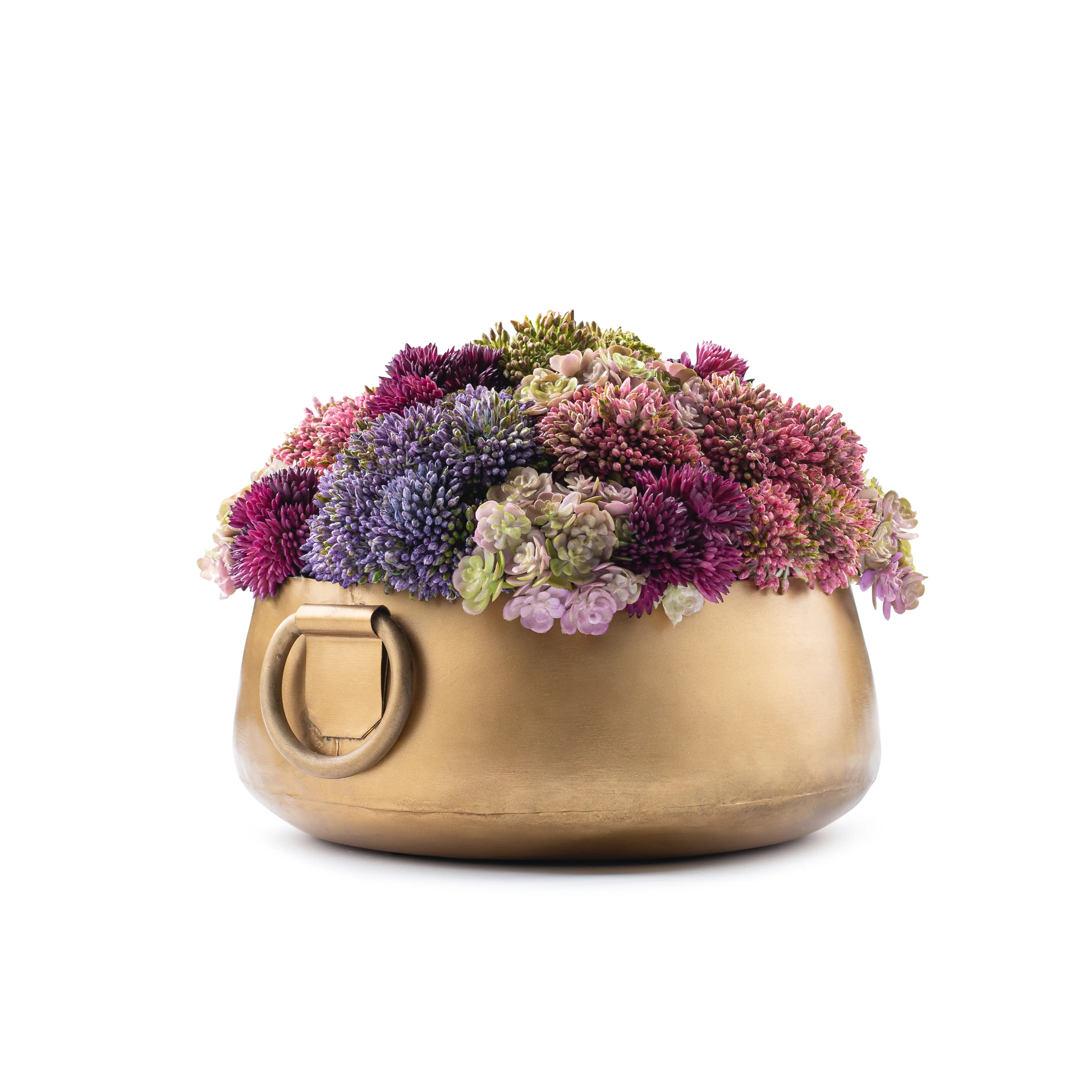 DH Gold Handle Floral Pot - Image 2