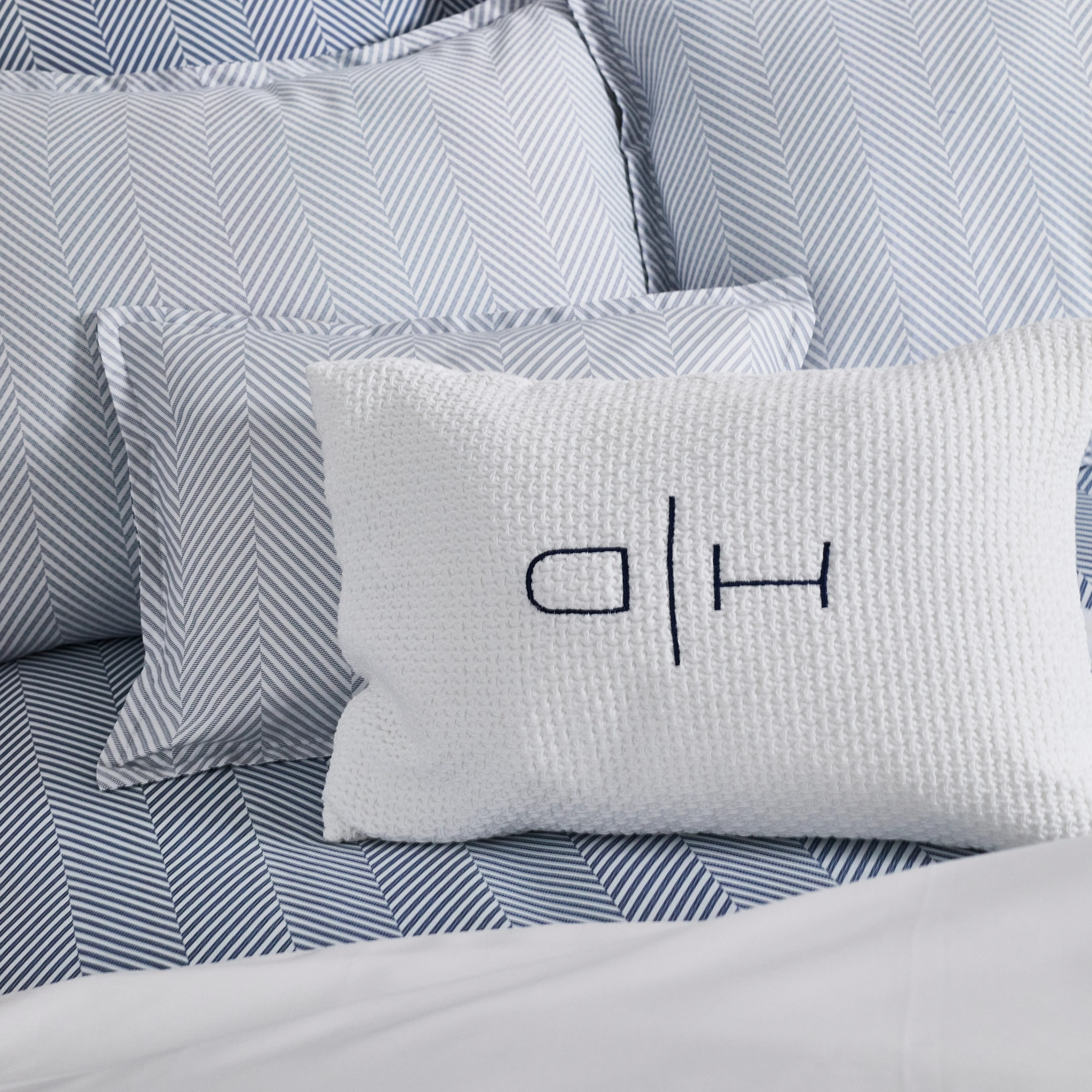 DH Leze Blue Boudoir Sham - Image 2