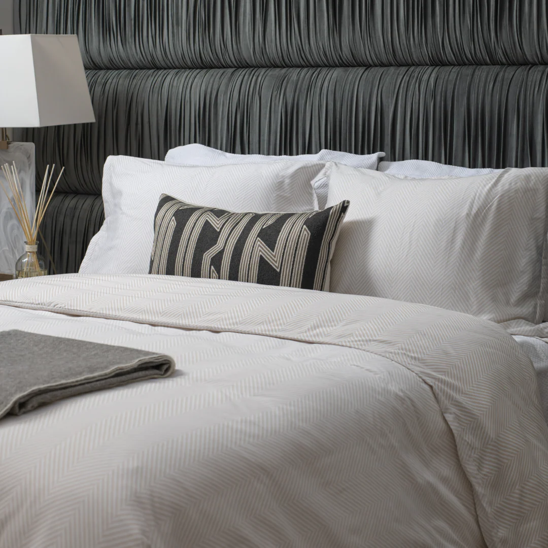 DH Leze Taupe Linen Set 4PC - Image 5