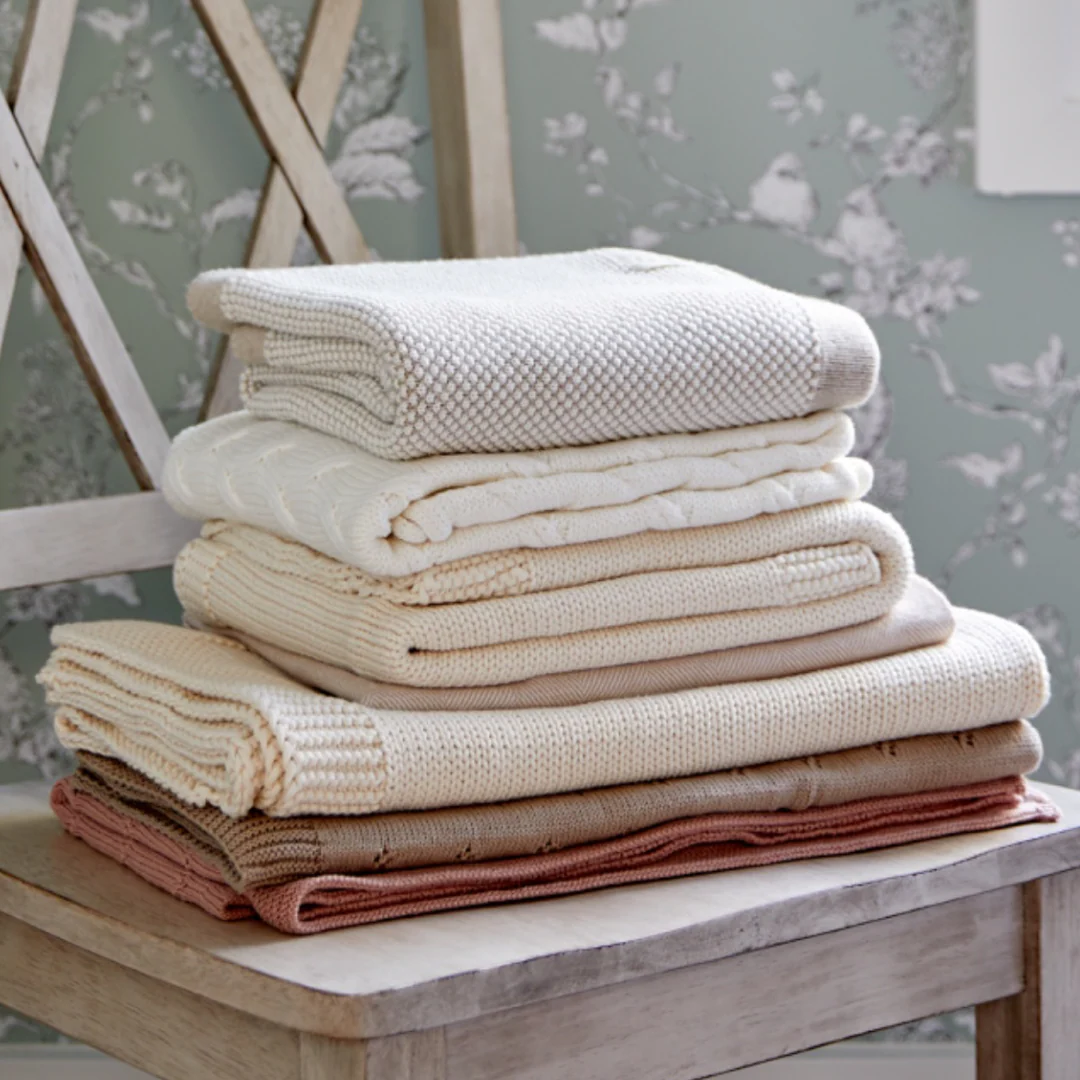 DH Waves Cream Baby Blanket - Image 3