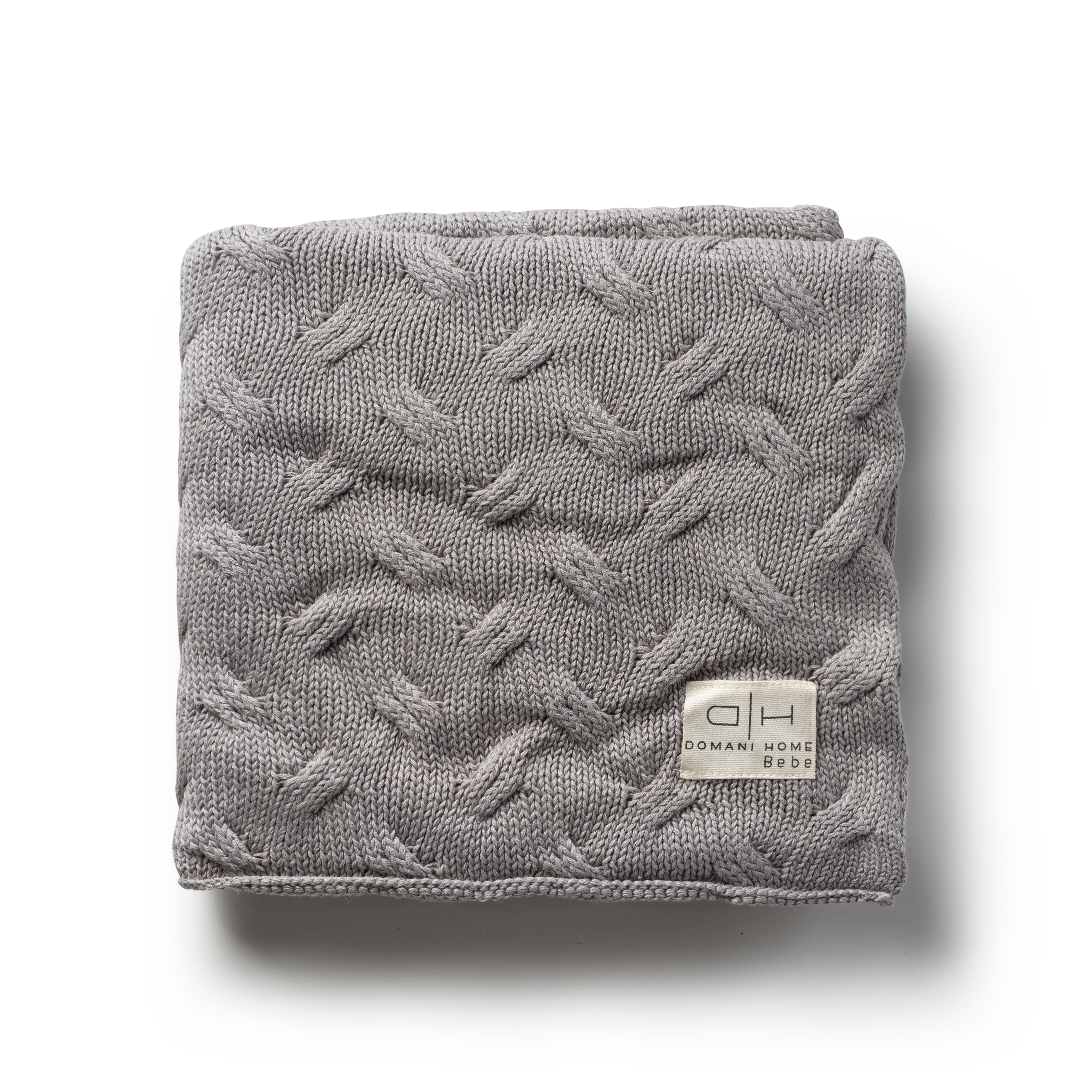 DH Waves Gray Baby Blanket