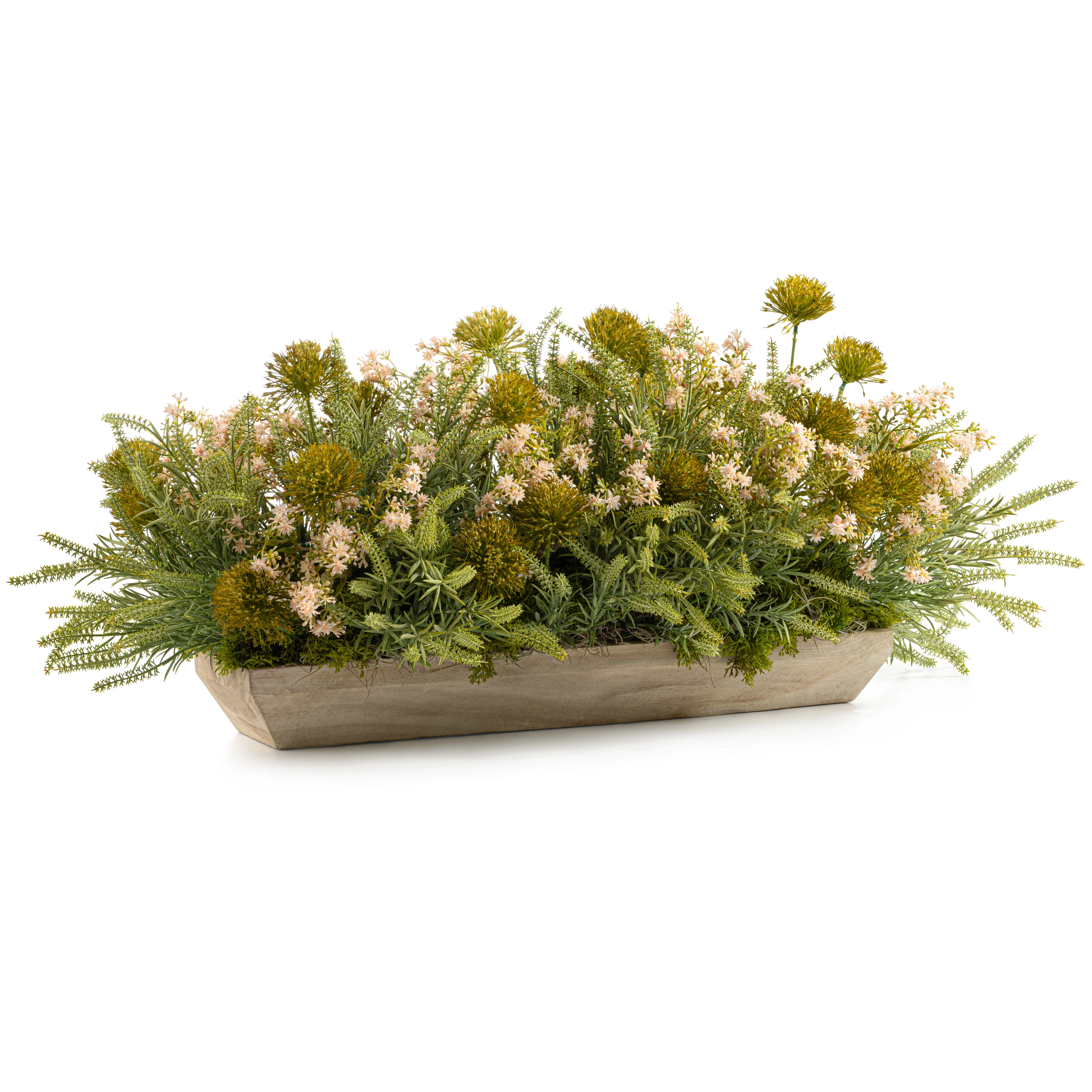 DH Moss & Meadow Wood Bowl Arrangement - Image 2