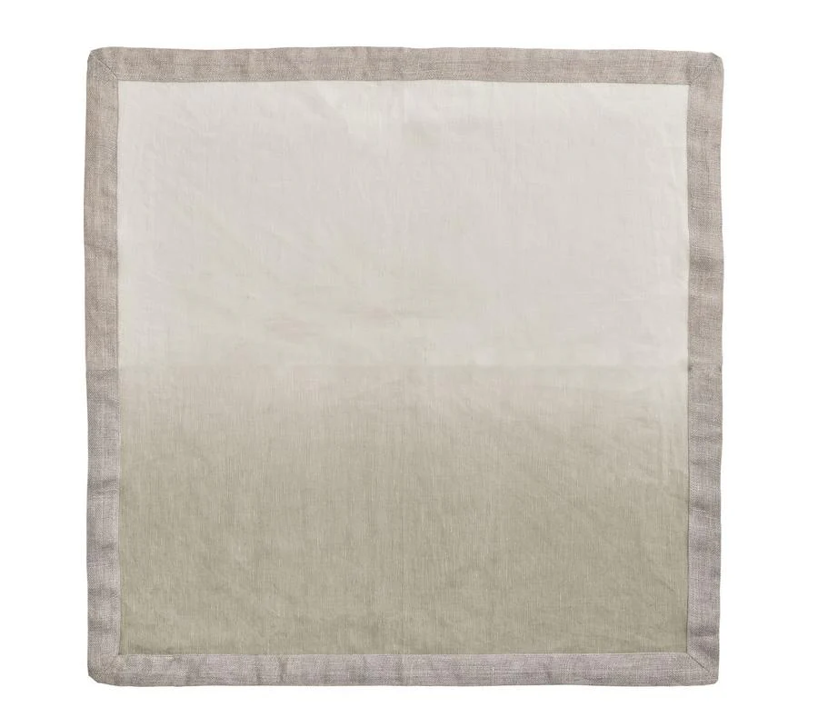 Kim Seybert Dip Dye Gray & Silver Napkin - Image 4
