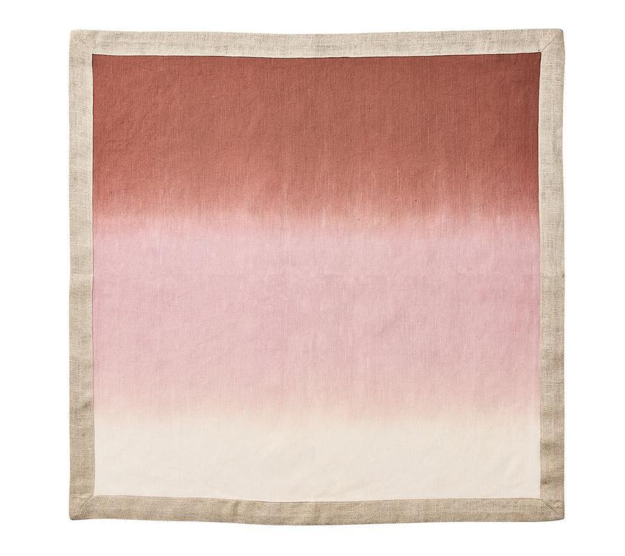 Kim Seybert Dip Dye Mauve & Brown Napkin - Image 3