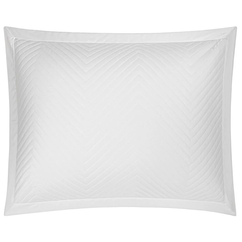Eloise White Quilted Sham