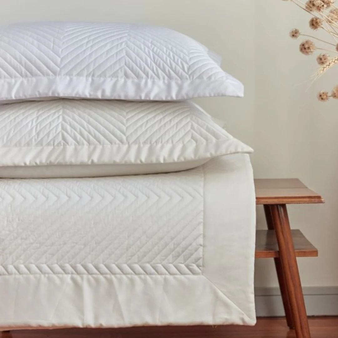 Eloise White Quilted Sham - Image 3