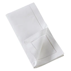 Embroidered Violet Hemstitch Napkin 6 Pack - Image 3