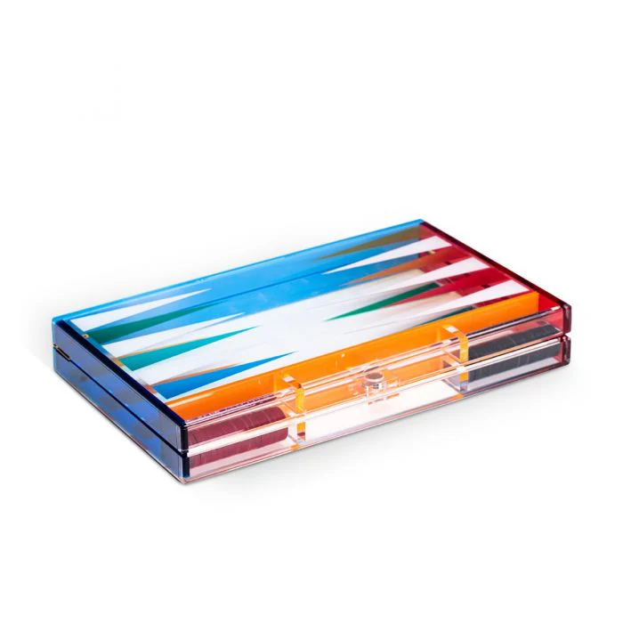 Emmy Acrylic Backgammon Set - Image 2