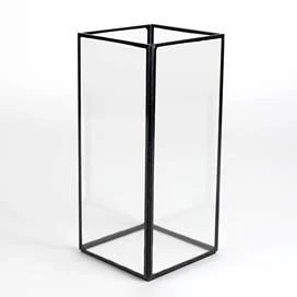 Factor Tall Glass Vase with Black Trim - Image 4