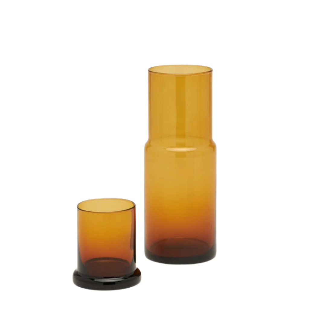 Faro Hand Blown Glass Carafe Vase - Image 2