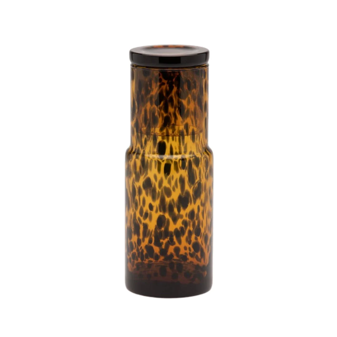 Faro Hand Blown Glass Carafe Vase - Image 4