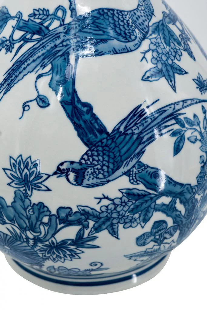 Blue and White Porcelain Teardrop Vase - Image 2