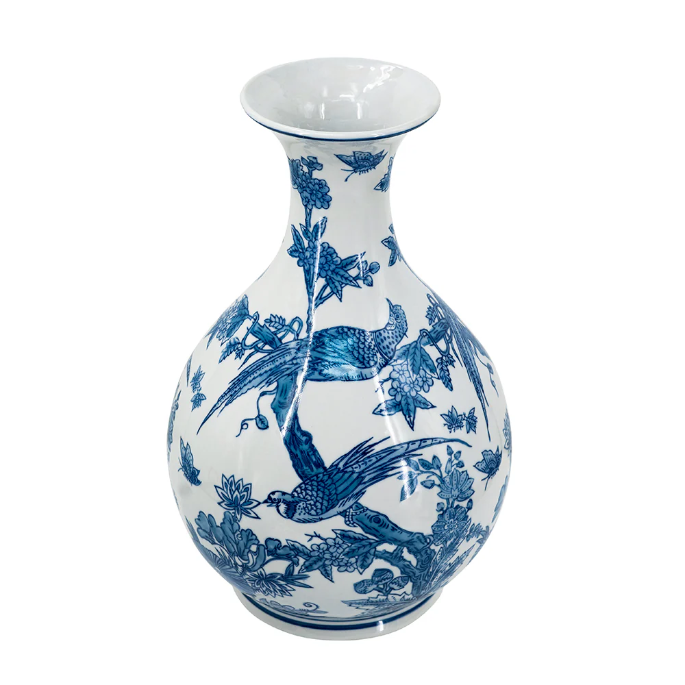 Blue and White Porcelain Teardrop Vase - Image 3