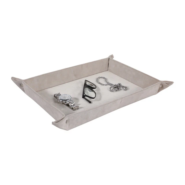 Girad Cream Suede and Hair on Hide Tray - Image 2