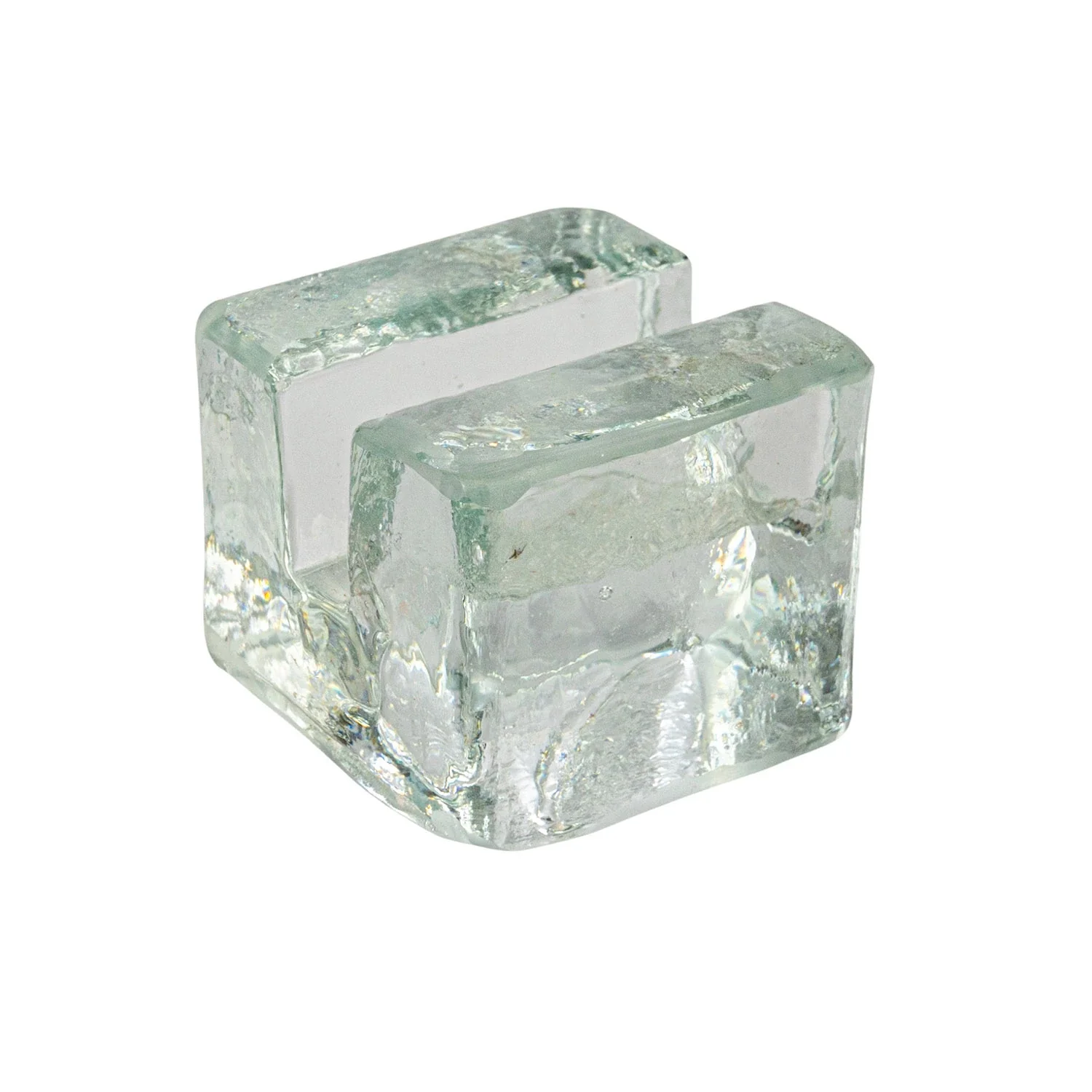 Glass Cube Place Card/Photo Holders Set Of 6 - Image 2