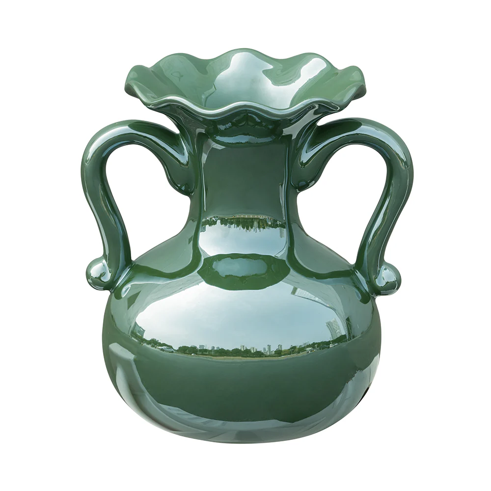 Green Ceramic Vase - Image 4