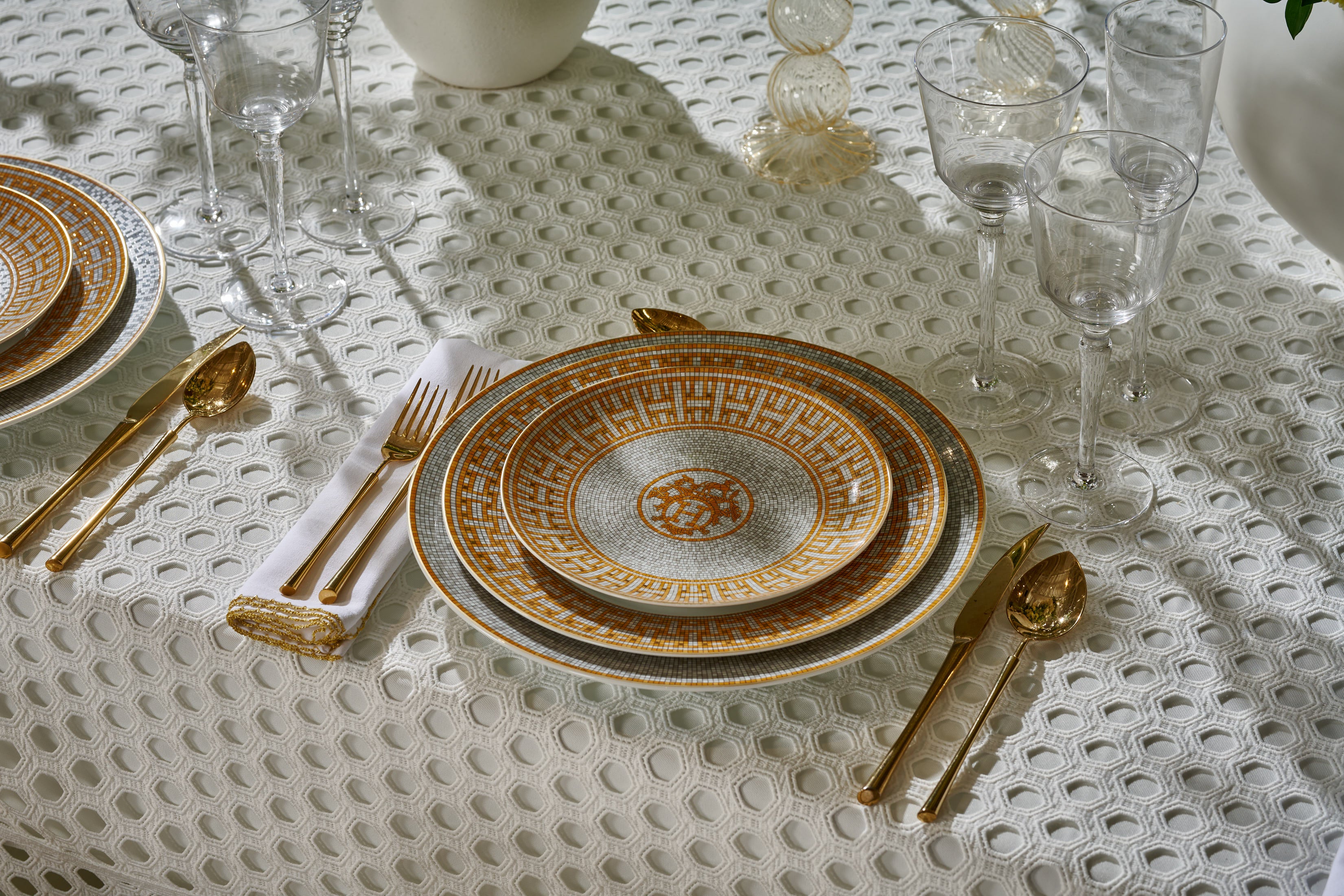 Hexagon Eyelet Tablecloth - Image 3
