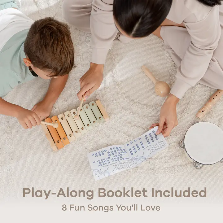 Kids Musical Instruments Set, Montessori Toys - Image 2