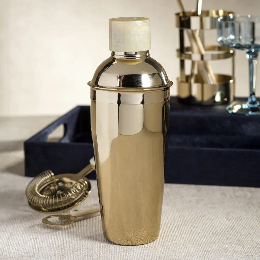 Knightsbridge Cocktail Shaker With Marbleized Cap - Image 2