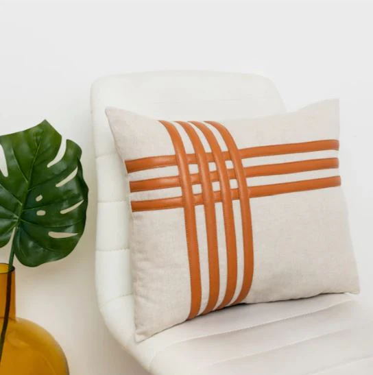Koff Grid Linen Pilllow - Image 4