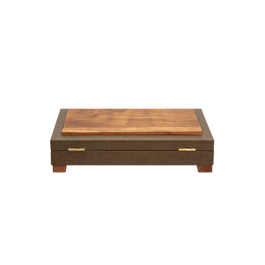 Leather Wood Box - Image 3