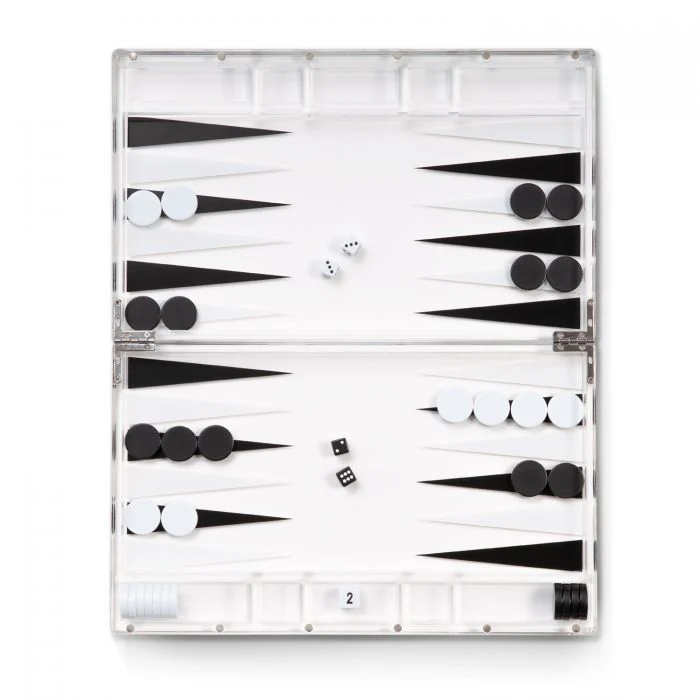 Lucas Acrylic Backgammon Set - Image 2