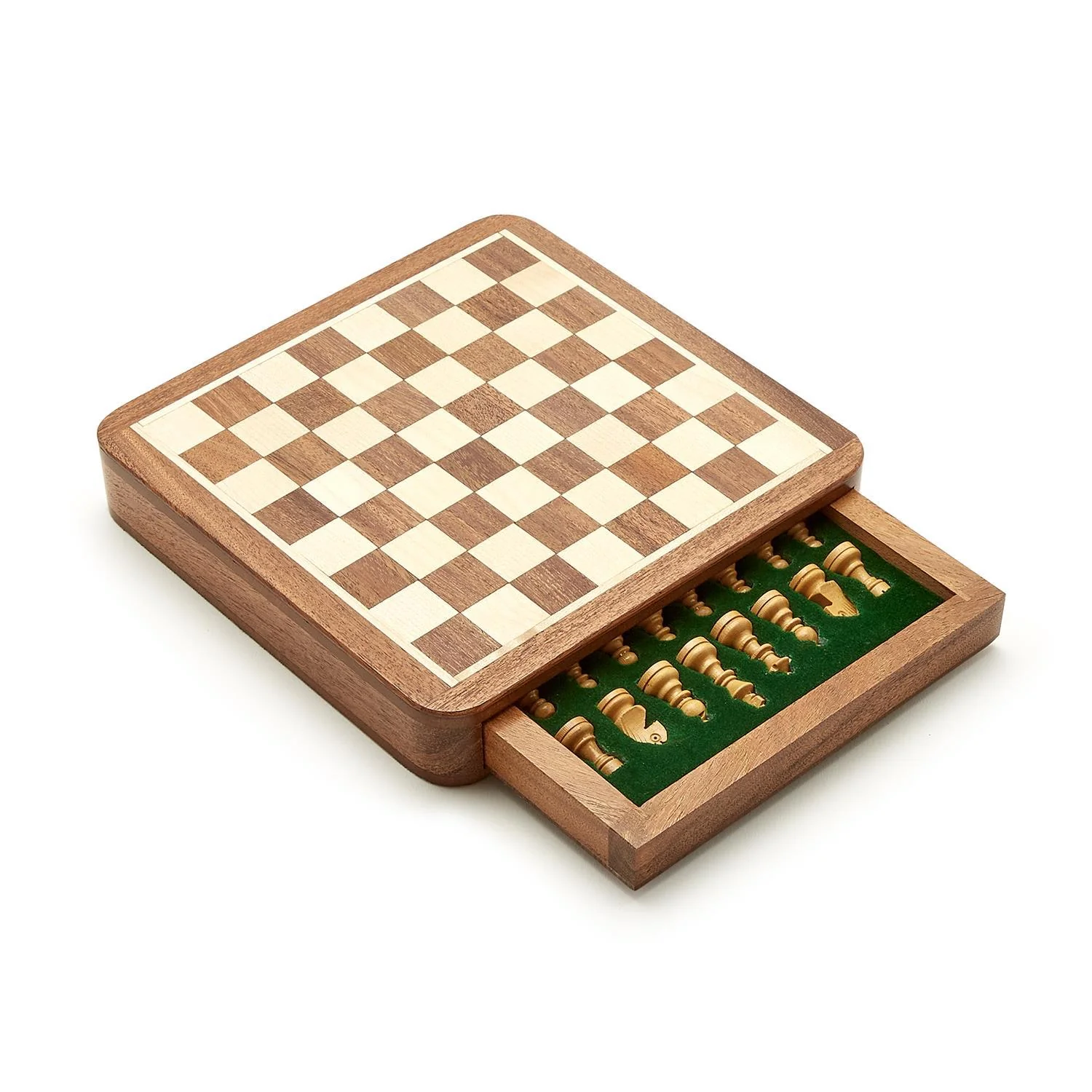 Magnetic Chess Set in Wooden Box - Image 4