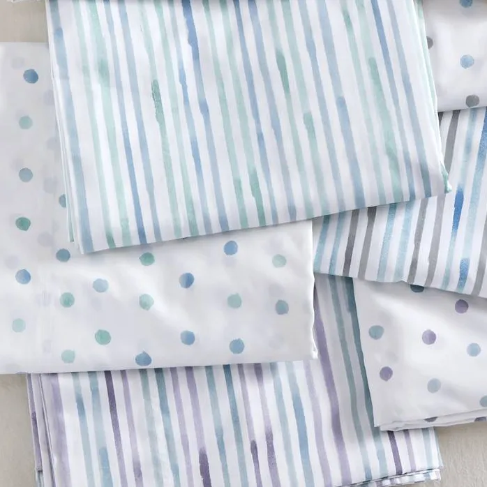 Marlow Watercolor Sateen Duvet Cover - Image 4