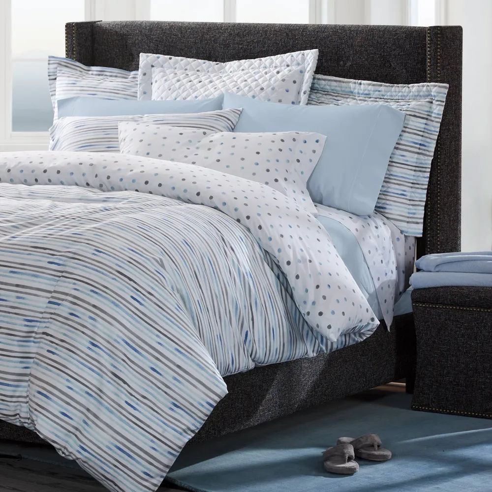 Marlow Watercolor Sateen Duvet Cover - Image 3