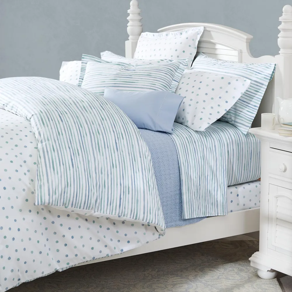 Marlow Watercolor Sateen Duvet Cover - Image 2