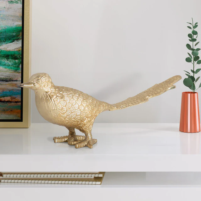 Metal Long Tailed Bird Deco - Image 2