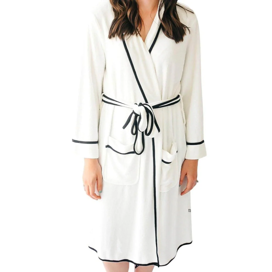 Midnight Trim Kids Bathrobes - Image 3