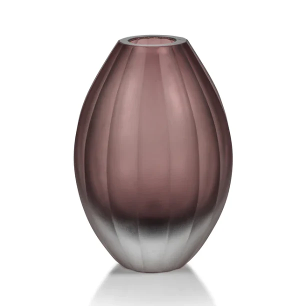 Milano Cut & Frosted Vase - Image 4